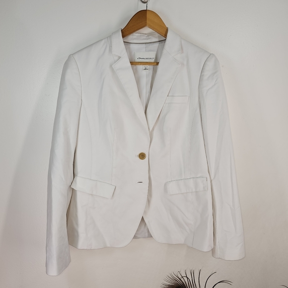 White Banana Republic size 12 Blazer - Picture 1 of 3